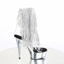 Load image into Gallery viewer, Tacones Pleaser DELIGHT-1017RSF Transparente Plata Cromo