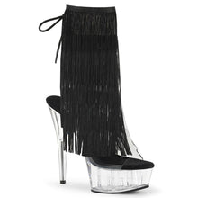 Load image into Gallery viewer, Tacones Pleaser DELIGHT-1017TF Transparente Negro