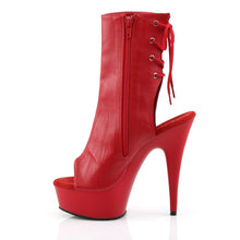 Cargar imagen en el visor de la galería, Tacones Pleaser DELIGHT-1018 Rojo Piel Sintética