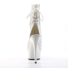 Load image into Gallery viewer, Tacones Pleaser DELIGHT-1018 Blanco Piel Sintética