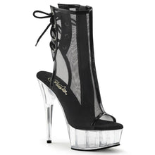 Cargar imagen en el visor de la galería, Tacones Pleaser DELIGHT-1018MSH Negro Charol Transparente
