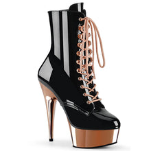 Carregar imagem no visualizador da galeria, Tacones Pleaser DELIGHT-1020 Negro Charol Oro