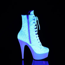 Load image into Gallery viewer, Tacones Pleaser DELIGHT-1020LG Neon Blanco Purpurina