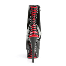Cargar imagen en el visor de la galería, Tacones Pleaser DELIGHT-1025 Negro Rojo Charol