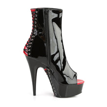 Cargar imagen en el visor de la galería, Tacones Pleaser DELIGHT-1025 Negro Rojo Charol