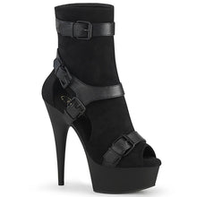 Cargar imagen en el visor de la galería, Tacones Pleaser DELIGHT-1037 Negro Faux Suede