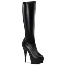 Load image into Gallery viewer, Tacones Pleaser DELIGHT-2000 Negro Str Piel