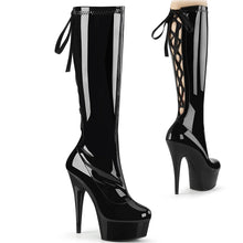 Cargar imagen en el visor de la galería, Tacones Pleaser DELIGHT-2029 Negro Str. Charol