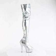 Cargar imagen en el visor de la galería, Tacones Pleaser DELIGHT-3000HWR Plata Hologram Pu