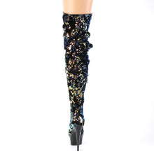 Load image into Gallery viewer, Tacones Pleaser DELIGHT-3004 Azul Iridescent Sequins