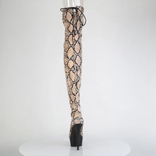 Carregar imagem no visualizador da galeria, Tacones Pleaser DELIGHT-3008SP-BT Tan Marrón Snake