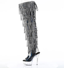 Load image into Gallery viewer, Tacones Pleaser DELIGHT-3017HG-RSF Negro Holo Charol
