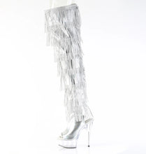 Cargar imagen en el visor de la galería, Tacones Pleaser DELIGHT-3017HG-RSF Plata Holo Pu