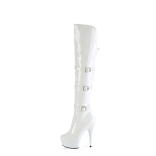 Load image into Gallery viewer, Tacones Pleaser DELIGHT-3018 Blanco Str. Charol