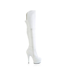 Cargar imagen en el visor de la galería, Tacones Pleaser DELIGHT-3018 Blanco Str. Piel