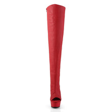 Load image into Gallery viewer, Tacones Pleaser DELIGHT-3019 Rojo Piel Sintética