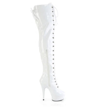 Load image into Gallery viewer, Tacones Pleaser DELIGHT-3022 Blanco Str Charol