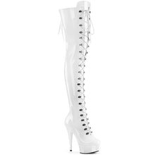 Load image into Gallery viewer, Tacones Pleaser DELIGHT-3022 Blanco Str Charol