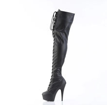 Cargar imagen en el visor de la galería, Tacones Pleaser DELIGHT-3023 Negro Str Piel