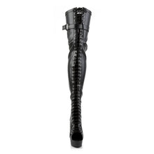 Carregar imagem no visualizador da galeria, Tacones Pleaser DELIGHT-3025 Negro Str Piel