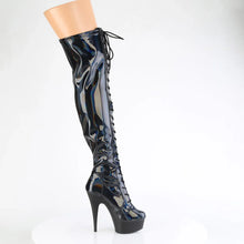 Load image into Gallery viewer, Tacones Pleaser DELIGHT-3029 Negro Str Hologram