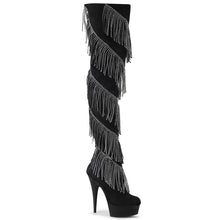 Cargar imagen en el visor de la galería, Tacones Pleaser DELIGHT-3065 Negro Faux Suede
