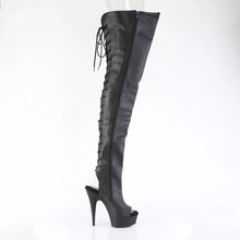 Load image into Gallery viewer, Tacones Pleaser DELIGHT-4019 Negro Faux Le