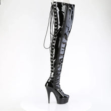Load image into Gallery viewer, Tacones Pleaser DELIGHT-4063 Negro Str Charol
