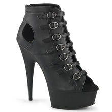 Cargar imagen en el visor de la galería, Tacones Pleaser DELIGHT-600-11 Negro Piel Sintética
