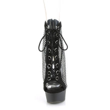 Cargar imagen en el visor de la galería, Tacones Pleaser DELIGHT-600-33RM Negro Faux Suede