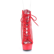 Cargar imagen en el visor de la galería, Tacones Pleaser DELIGHT-600-33RM Rojo Faux Suede