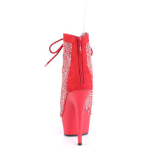 Cargar imagen en el visor de la galería, Tacones Pleaser DELIGHT-600-33RM Rojo Faux Suede