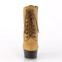 Cargar imagen en el visor de la galería, Tacones Pleaser DELIGHT-600TL-02 Tan Nubuck Piel