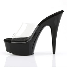 Cargar imagen en el visor de la galería, Tacones Pleaser DELIGHT-601 Transparente Negro