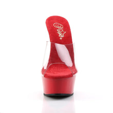 Cargar imagen en el visor de la galería, Tacones Pleaser DELIGHT-601 Transparente Rojo