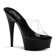 Cargar imagen en el visor de la galería, Tacones Pleaser DELIGHT-601 Transparente Negro