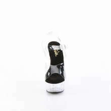 Load image into Gallery viewer, Tacones Pleaser DELIGHT-608 Transparente Negro