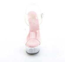 Load image into Gallery viewer, Tacones Pleaser DELIGHT-608 Transparente B. Rosa