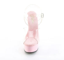 Cargar imagen en el visor de la galería, Tacones Pleaser DELIGHT-608 Transparente B. Rosa