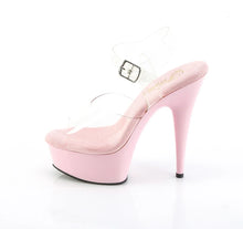 Cargar imagen en el visor de la galería, Tacones Pleaser DELIGHT-608 Transparente B. Rosa
