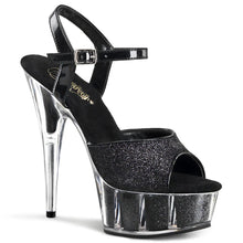 Load image into Gallery viewer, Tacones Pleaser DELIGHT-609-5G Negro Gltr