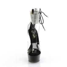 Cargar imagen en el visor de la galería, Tacones Pleaser DELIGHT-624RS Transparente Negro