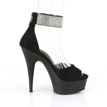 Cargar imagen en el visor de la galería, Tacones Pleaser DELIGHT-625 Negro Faux Suede