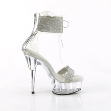Cargar imagen en el visor de la galería, Tacones Pleaser DELIGHT-627RS Transparente Plata