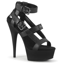 Cargar imagen en el visor de la galería, Tacones Pleaser DELIGHT-637 Negro Piel Sintética