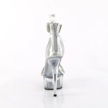 Cargar imagen en el visor de la galería, Tacones Pleaser DELIGHT-641 Plata Shimmery Fabric