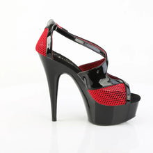 Cargar imagen en el visor de la galería, Tacones Pleaser DELIGHT-652-1 Negro Charol Rojo