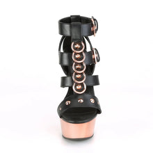 Cargar imagen en el visor de la galería, Tacones Pleaser DELIGHT-658 Negro Piel Sintética