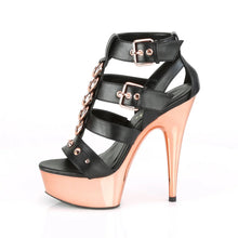 Cargar imagen en el visor de la galería, Tacones Pleaser DELIGHT-658 Negro Piel Sintética