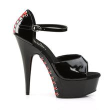 Cargar imagen en el visor de la galería, Tacones Pleaser DELIGHT-660FH Negro Charol (rojo